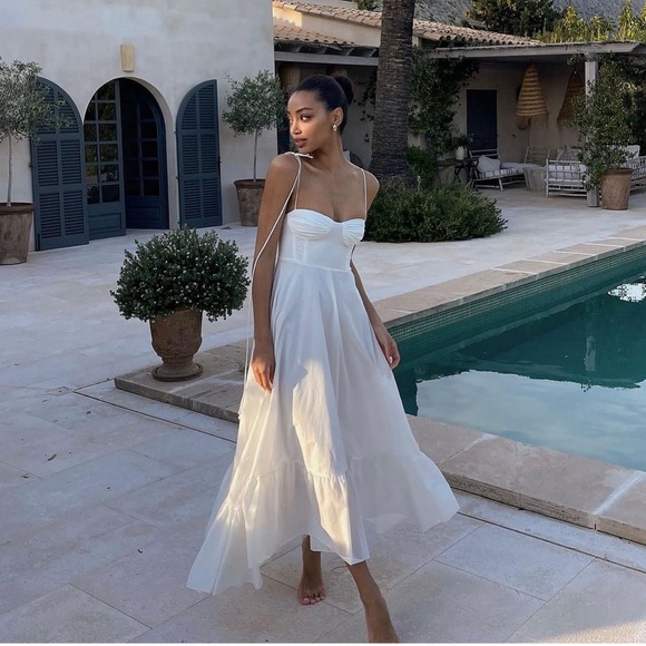 Bloggers Fav🔥| NWT ZARA Gorgeous ZW Collection Ruffled Poplin Dress - Picture 8 of 17